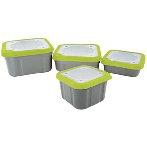 Matrix Box Bait Boxes Solid Top Grey/Lime - velká 3,3pt