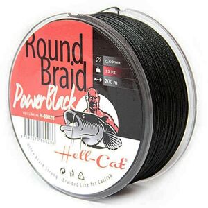 Hell-Cat Splétaná šňůra Round Braid Power Black 1m