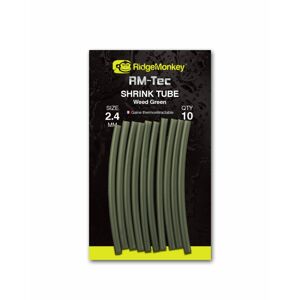 RidgeMonkey Smršťovací hadičky 10ks - 2,4mm zelená weed green
