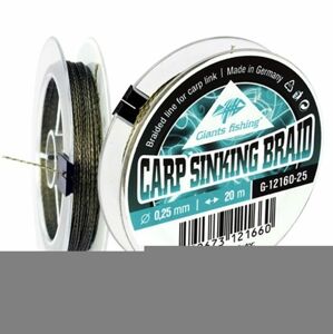 Giants Fishing Potápivá šňůra Carp Sinking Braid 20m - 0,30mm