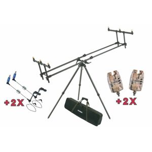 Mivardi Stojan Tripod Premium + ZDARMA  2 x Hlásič EASY Camo a 2 x Swing EASY red & green