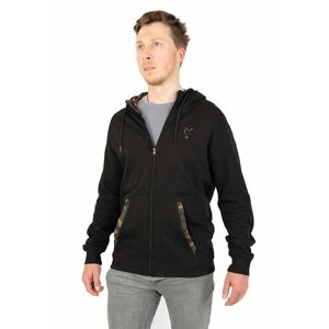 Fox Mikina LW Black/Camo Print Zip Hoody - S