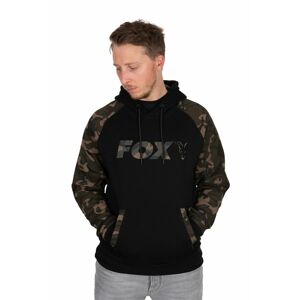 Fox Mikina Black / Camo Raglan Hoodie - XXL