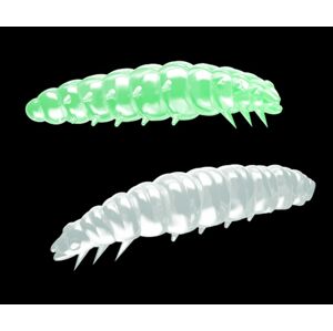 Libra Lures Larva Glow UV green - 3,5cm 12ks