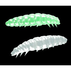 Libra Lures Larva Glow UV green - 3cm 15ks