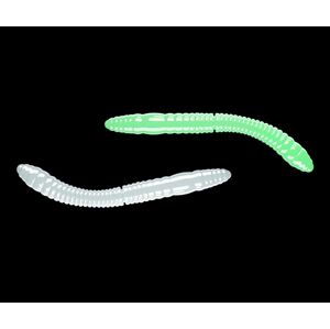 Libra Lures Fatty D’Worm Tournament Glow UV green - 6,5cm 10ks