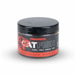 Mikbaits Boilie v dipu Catfish sumec Zraněný úhoř 500ml - 30x25mm