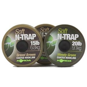 Korda Šňůrka N-Trap Soft 20m - 30lb Gravel Brown