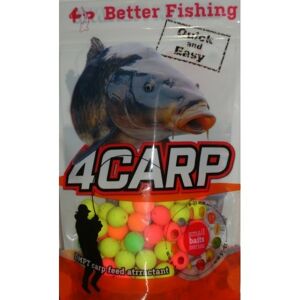 4Carp Fluoro pop up boilies 30g - Crab 8mm